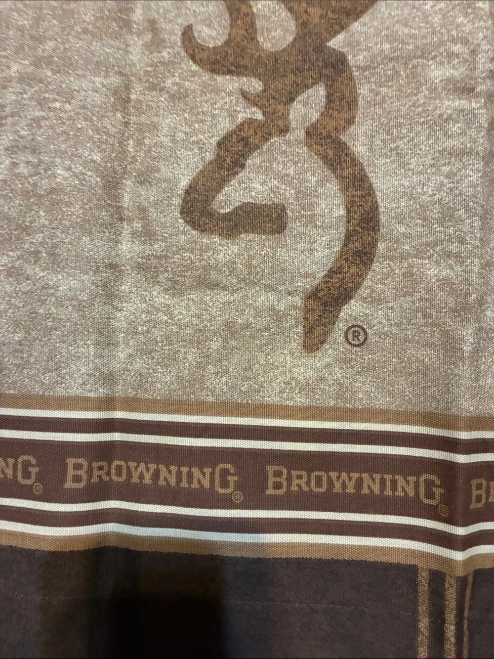 Browning Brown and Tan Deer Logo Decorative Pillow Covers Set of 2